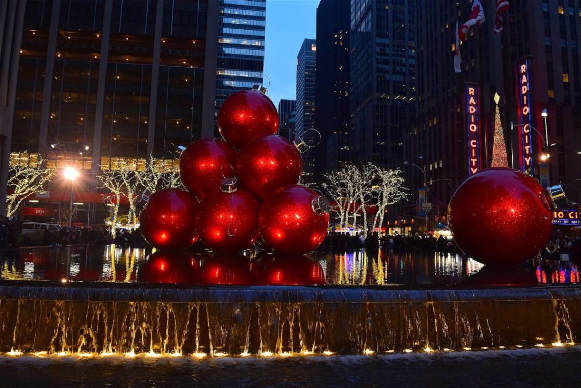 Weihnachtszeit Dekoration New York City
